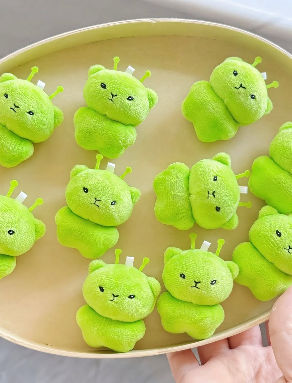 Tiny Alien Cat Plush Charm