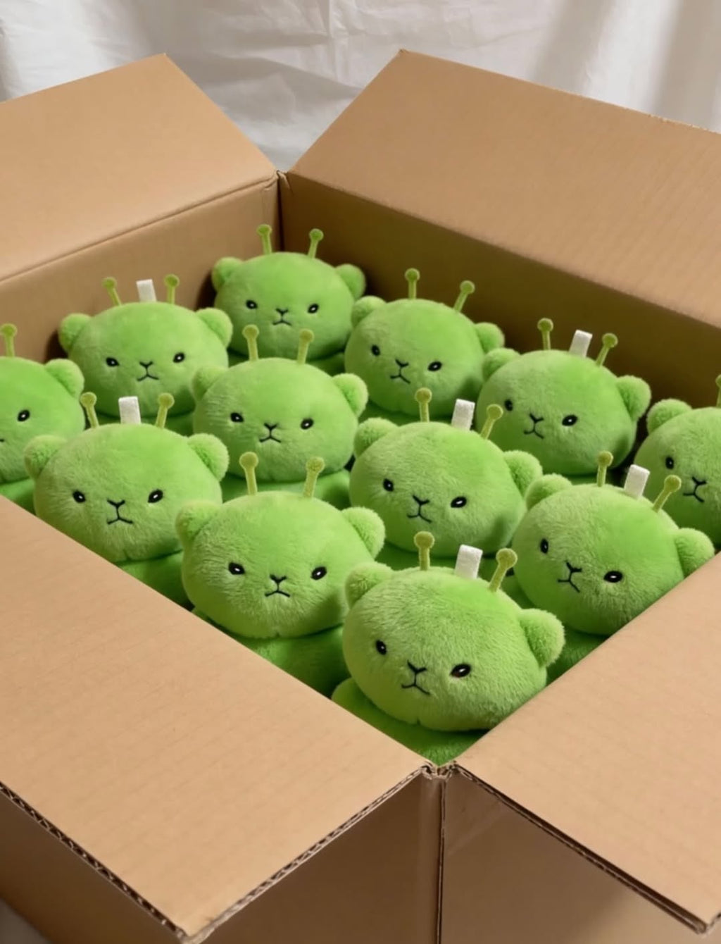 Tiny Alien Cat Plush Charm